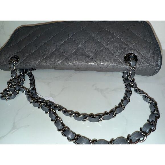 Chanel French Riviera Flap Bag in Dark Grey Caviar - Picture 12 of 12